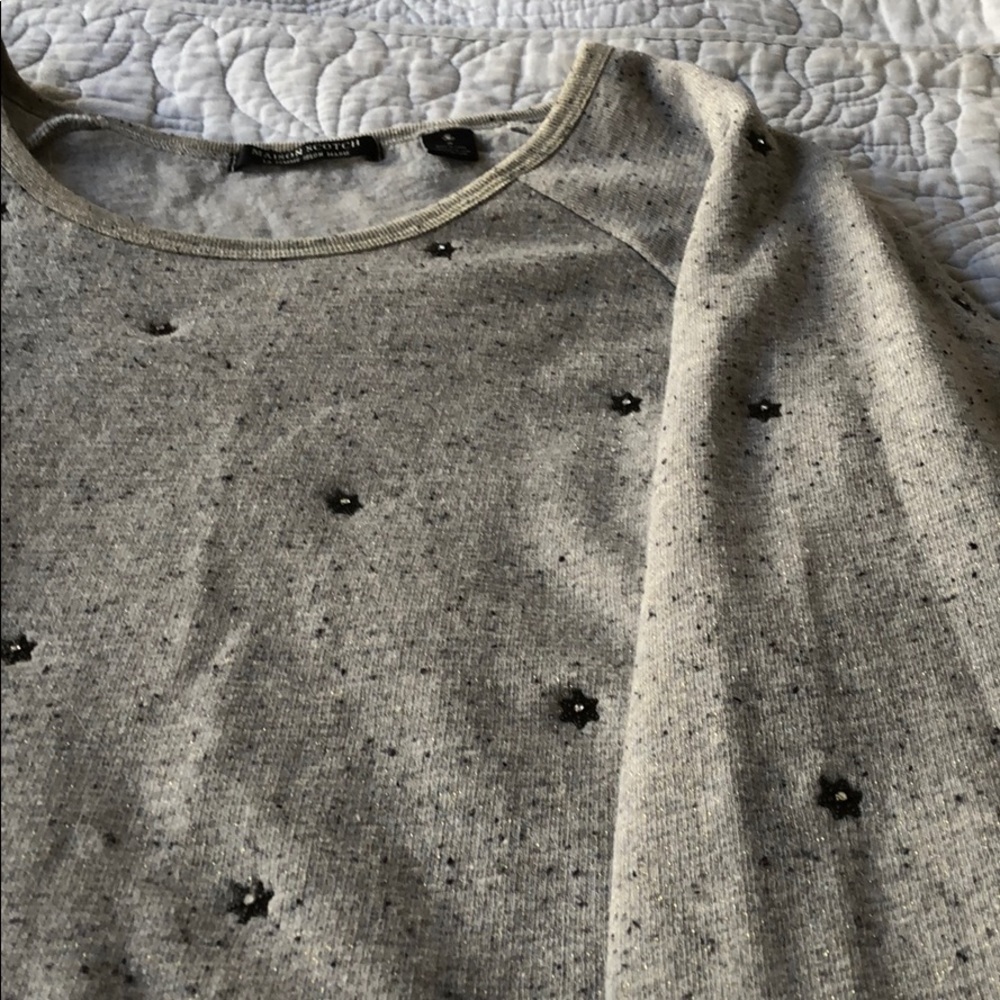 SOLD Scotch and Soda grey shimmer sweatshirt